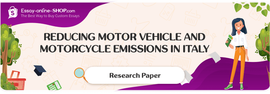 Reducing Motor Vehicle and Motorcycle Emissions in Italy